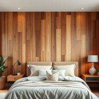 Drewniana ściana w sypialni: inspiracje, style i praktyczne porady