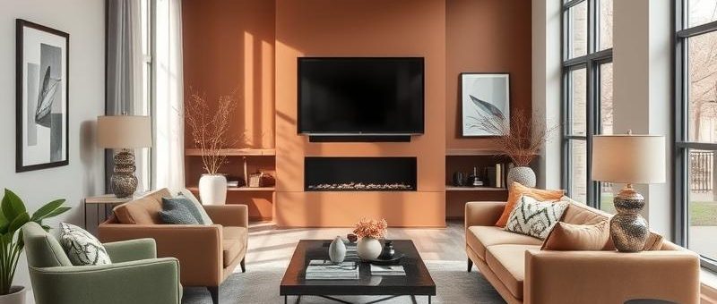 Nowoczesne kolory ścian do salonu na trendy 2024 i 2025