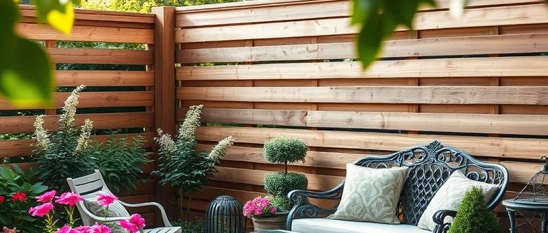 Przewodnik po płotach i meblach ogrodowych: styl, montaż i pielęgnacja