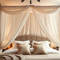 Jak zrobić baldachim nad łóżko: instrukcja krok po kroku